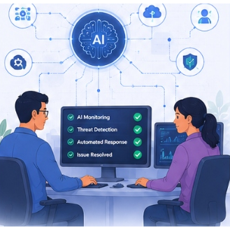 AI + Enterprise IT Expertise Working Behind the Scenes